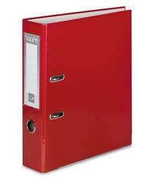 SEGREGATOR A4 TEKTURA VAUP FCK 75MM 061/01 CZERWONY DŹWIGNIOWY