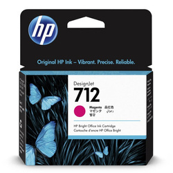 HP ORYGINALNY INK / TUSZ 3ED68A, HP 712, MAGENTA, 29ML, HP DESIGNJET STUDIO, T210, T230, T250, T630, T650