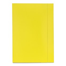 TECZKA Z GUMKĄ A4 EMERSON ŻÓŁTA TEKTURA 300 G/M²