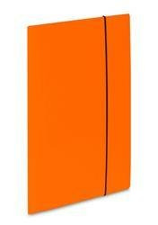 Teczka z gumką A4 VAUPE SOFT 302/16 pomarańczowa tektura powlekana PP