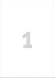 Etykiety samoprzylepne 210x297mm uniwersalne AVERY ZWECKFORM trwałe 3478 białe 100ark*1szt