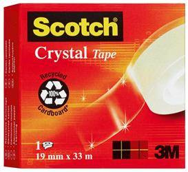 TAŚMA BIUROWA 19MM33M 3M SCOTCH® CRYSTAL CLEAR 600 BEZBARWNA