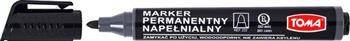 Marker permanentny TOMA TO-222 3 2 czarny okrągła końcówka