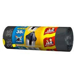 WORKI HDPE Z TAŚMĄ JAN NIEZBĘDNY 8571025060 CZARNE 35L 18 SZT