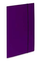 Teczka z gumką A4 VAUPE SOFT 302/04 fioletowa tektura powlekana PP