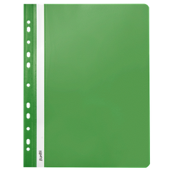 Skoroszyt z perforacją i paskiem do opisu A4 BANTEX 400076721 jasno zielony PP