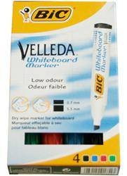 Marker suchościeralny BIC 1751 ECO 904950 mix*4 ścięta k. 3.7-5.5mm 4szt