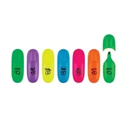 ZAKREŚLACZE 1-5MM CENTRUM MINI NEON 89808 MIX*6 ŚCIĘTA OP. 36SZT