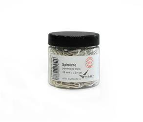 SPINACZE OKRĄGŁE 28MM VICTORY OFFICE PRODUCTS 6028SM150-02 BIAŁE METALOWEPOWLEKANE W SŁOIKU MAŁYM 150SZT