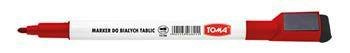 MARKER SUCHOŚCIERALNY TOMA 268 TO-268 CZERWONY OKRĄGŁA KOŃCÓWKA 1.0MM +MAGNES+ŚCIERAK