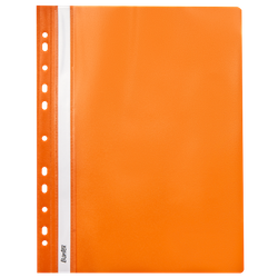 Skoroszyt z perforacją i paskiem do opisu A4 BANTEX 400076720 pomarańczowy PP