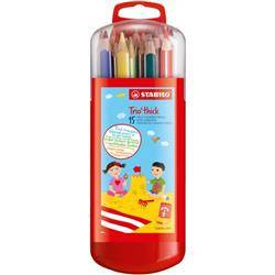 Kredki ołówkowe grube trójkątne STABILO 203/11-15 mix*15