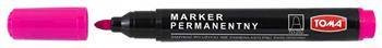 Marker permanentny TOMA TO-202 różowy okrągła końcówka