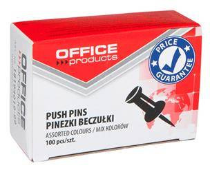 PINEZKI TABLICOWE KOLOROWE OFFICE PRODUCTS 100SZT