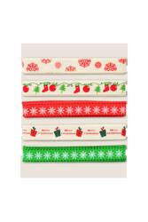 TAŚMA DEKORACYJNA ARGO 254039 ZESTAW ŚWIĄTECZNY 5 SZT