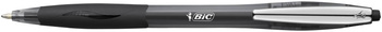 DŁUGOPIS AUTOMATYCZNY Z METALOWYM KLIPEM Z GUMOWYM UCHWYTEM BIC ATLANTIS SOFT 9021332 CZARNY 1.0MM CZARNA OBUDOWA