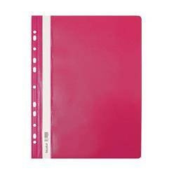 Skoroszyt twardy plastikowy z perforacją A4 BIUR-FOL ST-02-10 różowy 20szt