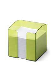 POJEMNIK Z KARTECZKAMI 90X90MM DURABLE TREND 1701682005 PRZEZROCZYSTY ZIELONY 800 KARTECZEK