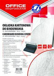 KARTON DO BINDOWANIA SKÓROPODOBNY A4 OFFICE PRODUCTS DELTA BIAŁY 100 SZT
