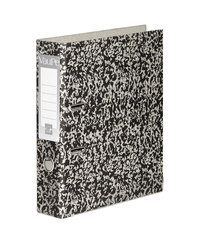 Segregator A4 tektura VAUPE MARMUREK 75mm 020/98 czarno-beżowy dźwigniowy