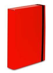 Teczka z gumką VAUPE CARIBIC 341/21 czerwona PP 2mm 50mm