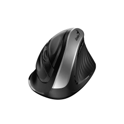 Genius Ergo 8250S Mysz bezprzewodowa, czarno-srebrna, 1600DPI