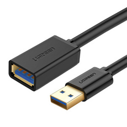 Kabel USB 3.0 przedłużający UGREEN  US129 0.5m (czarny)