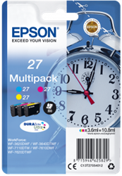 TUSZ ORYGINALNY EPSON T2705 C13T27054012 CMY 3 X 3,6 ML