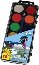 FARBY AKWARELOWE PÓŁSUCHE CENTRUM ZOO 82674 MIX*12