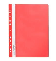 Skoroszyt plastikowy z perforacją A4 BIUR-FOL SPP-02-01 czerwony PP 20szt