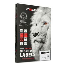 ETYKIETY SAMOPRZYLEPNE 48.5X16.9MM EMERSON 001 QCT BIAŁE 100ARK*64SZT