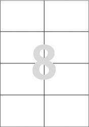 Etykiety samoprzylepne 105x74mm uniwersalne AVERY ZWECKFORM trwałe 3427 białe 100ark*8szt