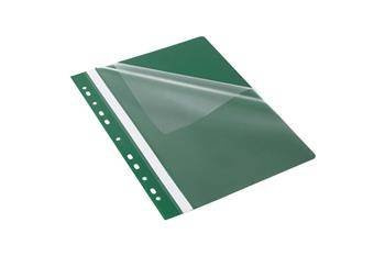 Skoroszyt z perforacją i paskiem do opisu A4 BANTEX 400076703 zielony PP