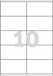 Etykiety samoprzylepne 105x57mm uniwersalne AVERY ZWECKFORM trwałe 3425 białe 100ark*10szt