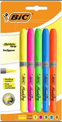 ZAKREŚLACZ BIC HIGHLIGHTER GRIP 824758 MIX*5 1.6-3.3MM 5SZT