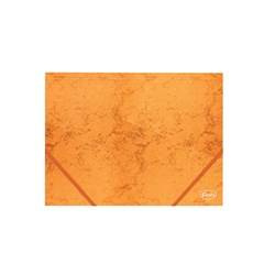 TECZKA Z GUMKĄ A4 FOROFIS 91608 POMARAŃCZOWA KARTON 350G/M2