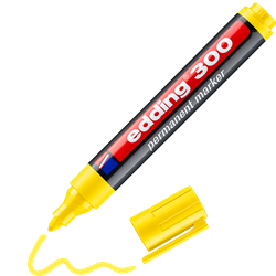 MARKER PERMANENTNY EDDING 300 300/005/Z ED ŻÓŁTY OKRĄGŁA 1.5-3.0MM