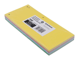 PRZEKŁADKI 1/3 A4 DONAU MIX KOLORÓW KARTON 190G/M² 100SZT