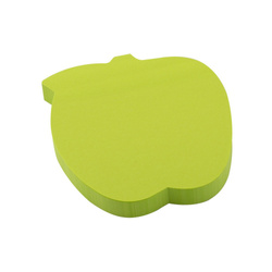 KARTECZKI SAMOPRZYLEPNE 75X75MM D.RECT JABŁKO ZIELONE 100KART