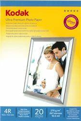 PAPIER FOTOGRAFICZNY BŁYSZCZĄCY HIGH GLOSS KODAK ULTRA PREMIUM PHOTO PAPER 5740-818 10X15 270G 20 ARK.