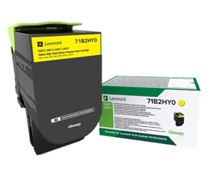 TONER ORYGINALNY LEXMARK 71B2HY0 YELLOW 3500 STRON
