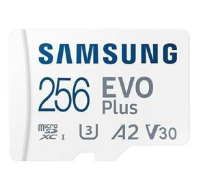 SAMSUNG KARTA PAMIĘCI MICROSD MB-MC256SA EU EVO PLUS 256GB + ADAPTER