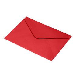 KOPERTA C6 NK EMERSON CZERWONY 114X162 130G 25 SZT.
