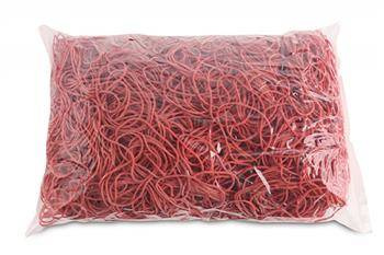 GUMKI RECEPTURKI OFFICE PRODUCTS 50MM 1,5X1,5MM 60% CZERWONE 1KG