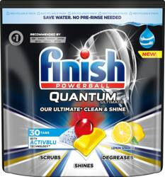 TABLETKI DO ZMYWARKI LEMON FINISH QUANTUM ULTIMATE 30SZT