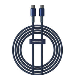KABEL USB-C DO USB-C BASEUS TUNGSTEN GOLD, 100W, 2M (NIEBIESKI)