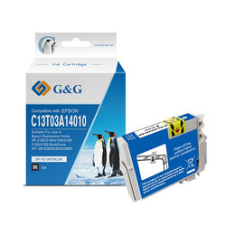 G&G KOMPATYBILNY INK / TUSZ Z C13T03A14010, 603XL, BLACK, 500S, NP-R-0603XLBK, DLA EPSON EXPRESSION HOME XP-2100, 3100, 4100, 2105