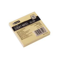 KARTECZKI SAMOPRZYLEPNE 76X76MM D.RECT Z-NOTES ŻÓŁTE 100KART