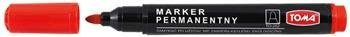 MARKER PERMANENTNY TOMA TO-202CZER CZERWONY OKRĄGŁA KOŃCÓWKA