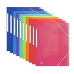 TECZKA Z GUMKĄ A4 OXFORD 400147020 MIX KOLORÓW PP